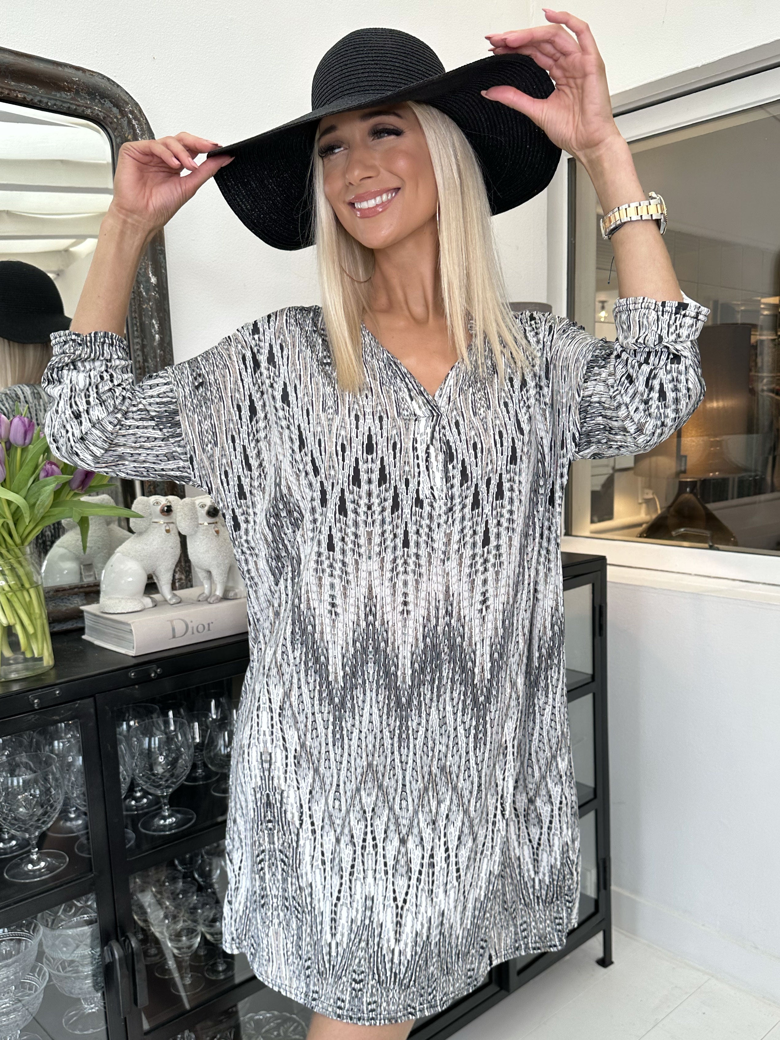 Paprika - Skøn tunika kjole i cool print